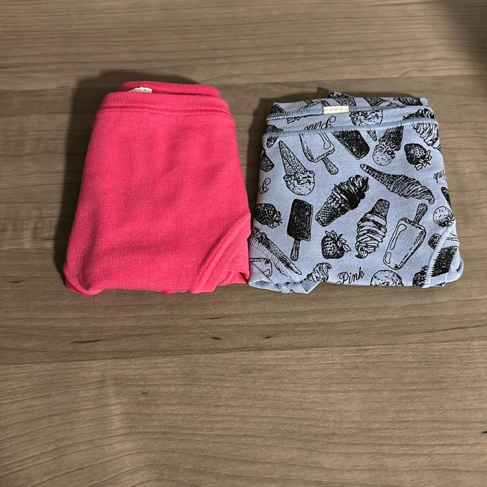 ‘ VICTORIAS SECRET PINK’ PINK GRAPHIC COTTON CHEEKY PANTIES